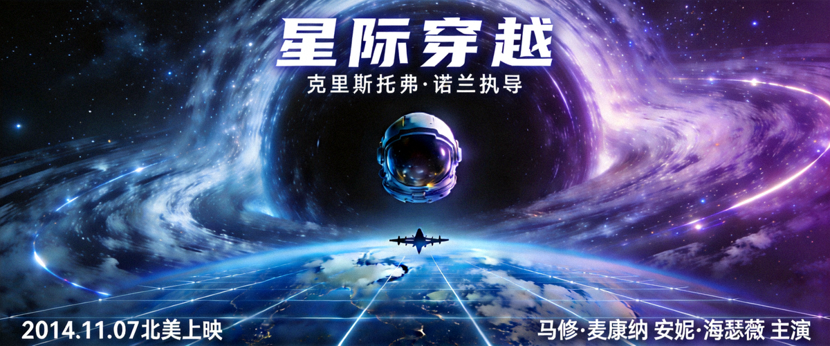 科幻巨制《星际穿越》电影宣传海报